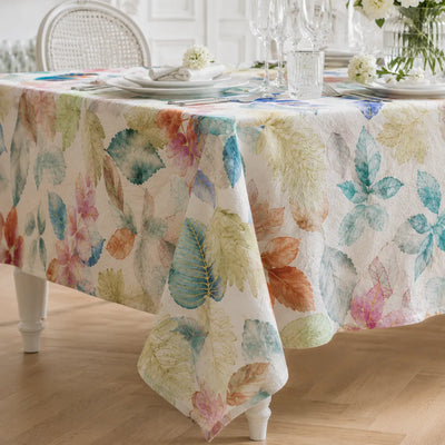 DETAILS Tessitura Toscana Telerie Table Tischdecke aus 100 % reinem Leinen