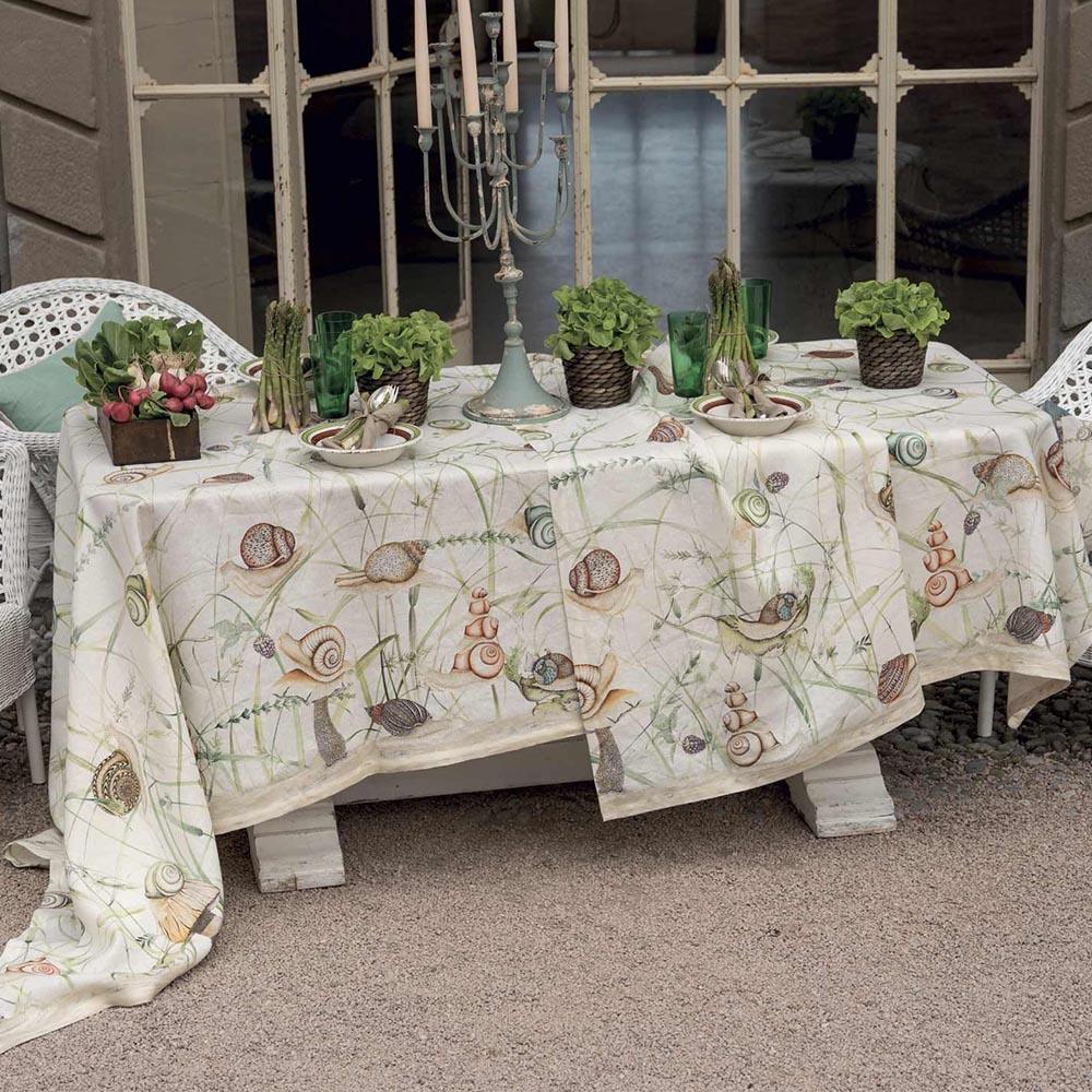 Tessitura Toscana Telerie Servizio da Tavola in 100% Lino 170x270 Filoderba - Passarelli Biancheria