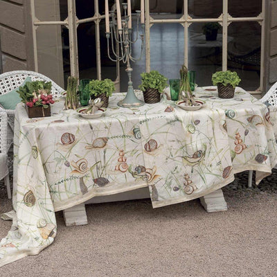 Tessitura Toscana Telerie Servizio da Tavola in 100% Lino 170x270 Filoderba - Passarelli Biancheria