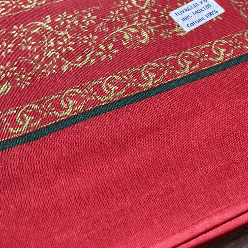 Tovaglia da Tavola Natalizia in Cotone 140x180cm. S60 - Passarelli Biancheria