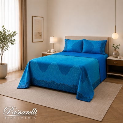 Bassetti Granfoulard Copriletto Trapuntato Matrimoniale Dolceacqua Bluette