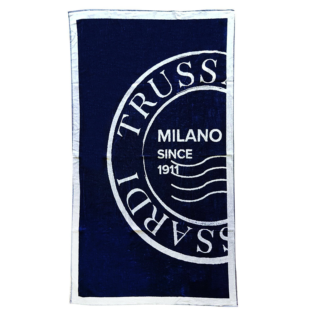 Trussardi Telo Mare in Cotone Stamp 100x180cm 2000712 D40