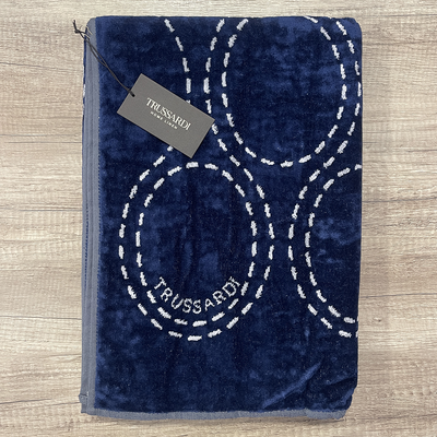 Trussardi Terry Beach Towel Royal Grayhound 2006665 S50