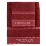 Trussardi Home Set Spugna 1+1 in Puro Cotone Ribbon S32