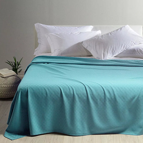 Caleffi Summer Double Bedspread Solid Color in Rodeo Cotton D52 