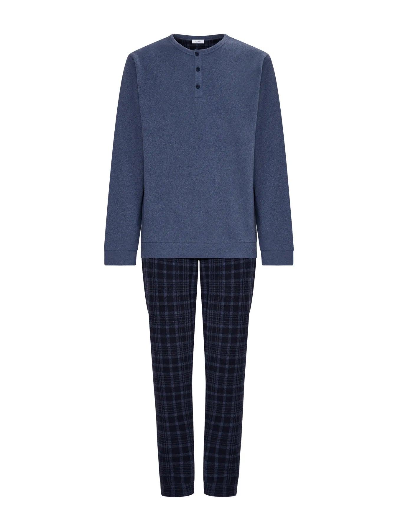 Ragno Pigiama Invernale da Uomo in Cotton Eco Pile U770N1 S42 - Passarelli Biancheria