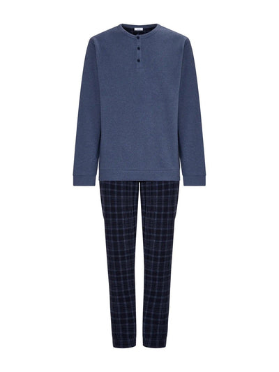 Ragno Pigiama Invernale da Uomo in Cotton Eco Pile U770N1 S42 - Passarelli Biancheria