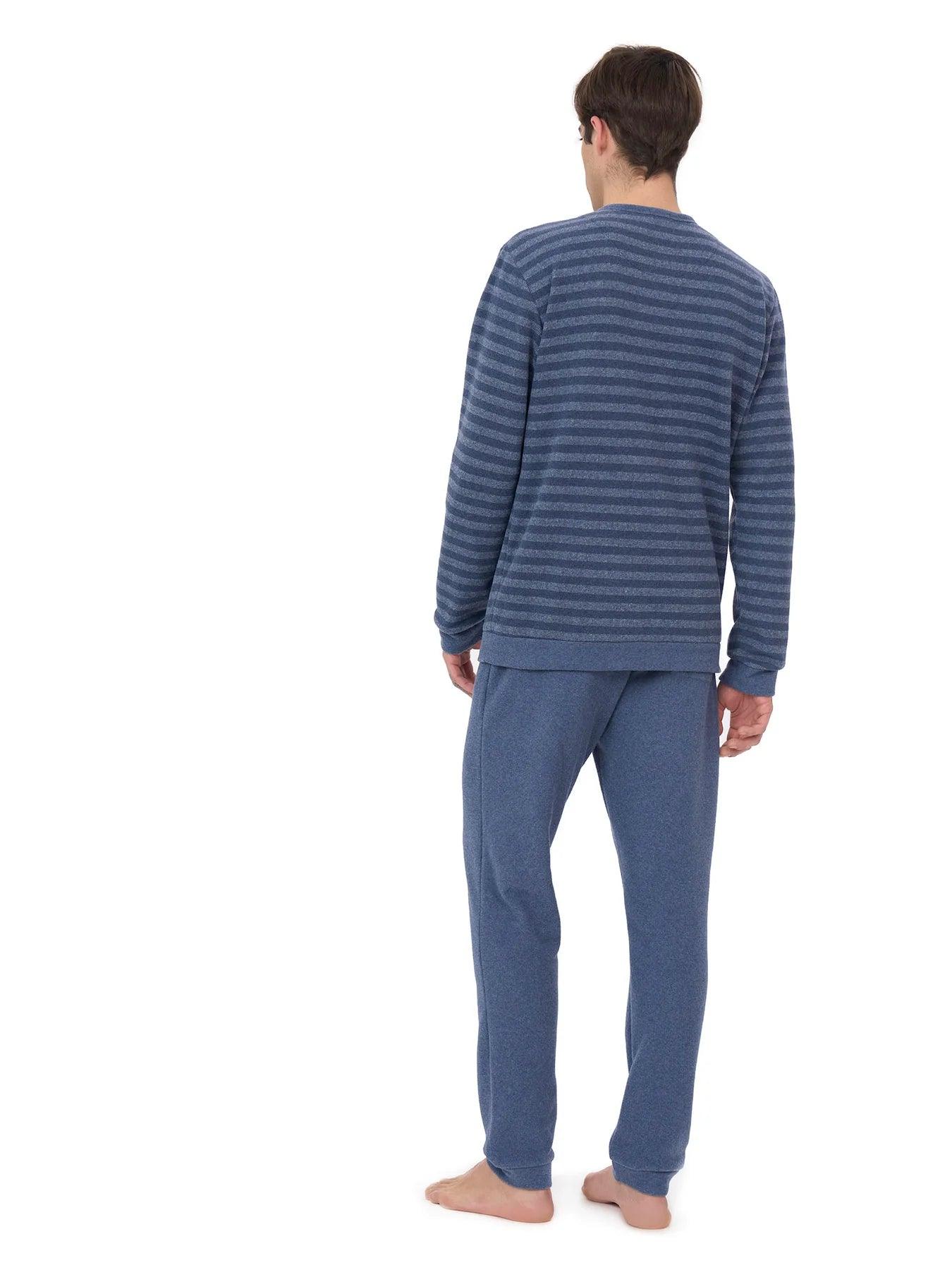 Ragno Pigiama Invernale da Uomo in Cotton Eco Pile U773N1 S49 - Passarelli Biancheria