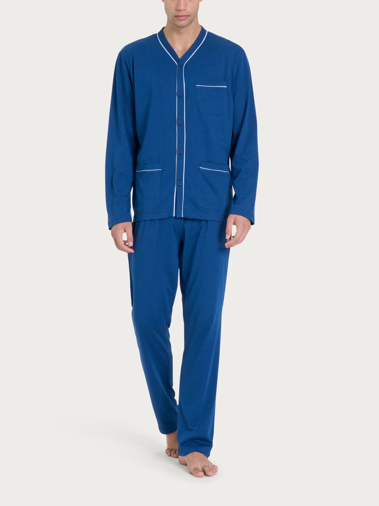 Ragno Pigiama Cotone Leggero Aperto da Uomo U898N6 S31