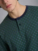 Ragno Pigiama Serafino in Caldo Cotone da Uomo U956N1 2511S48