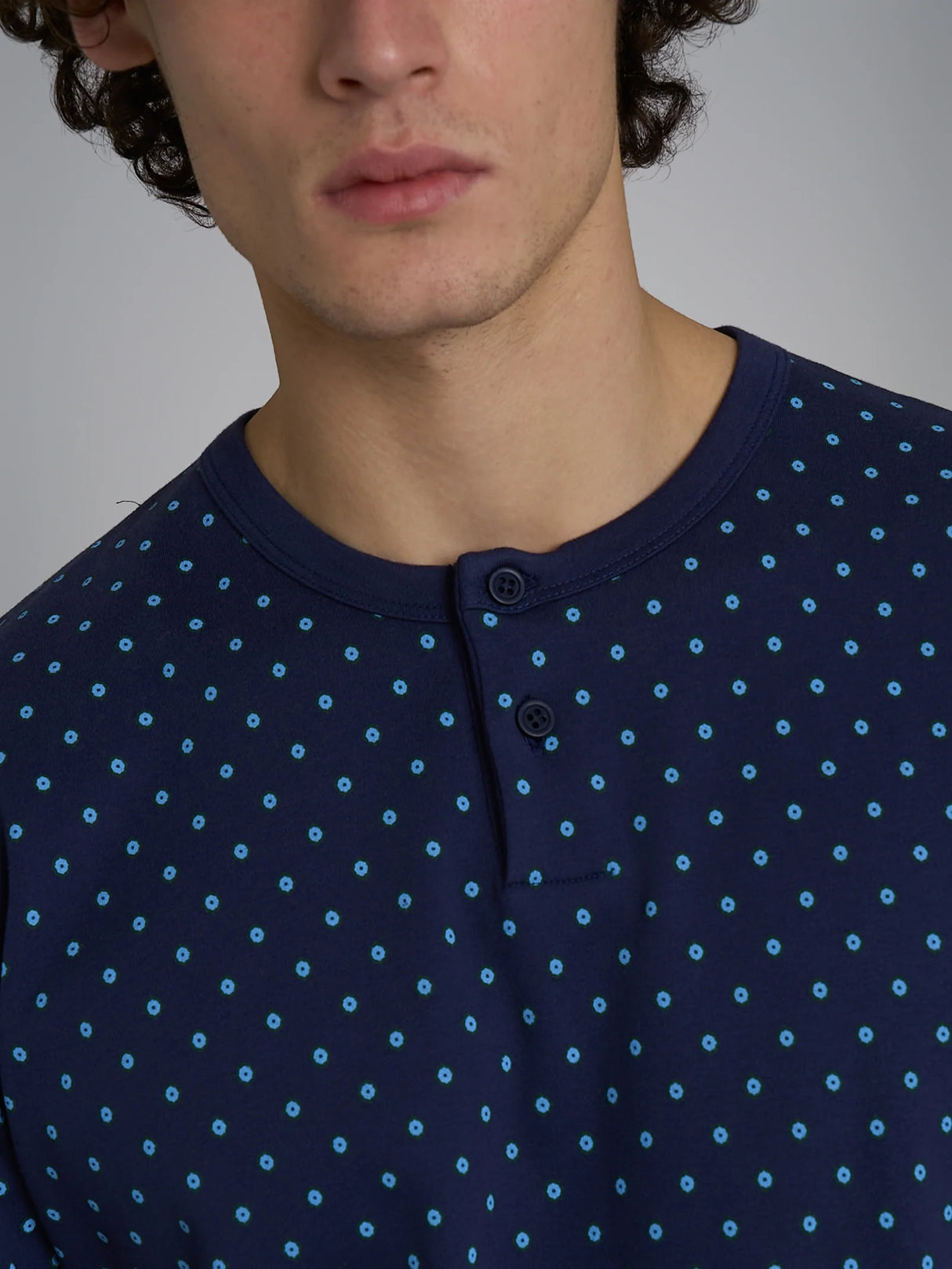 Ragno Pigiama Serafino in Caldo Cotone da Uomo U956N1 2511S48