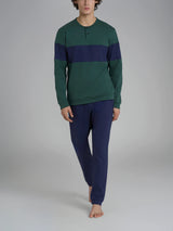 Ragno Pigiama Serafino in Caldo Cotone da Uomo U963N1 2511S48