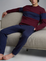 Ragno Pigiama Serafino in Caldo Cotone da Uomo U963N1 2511S48