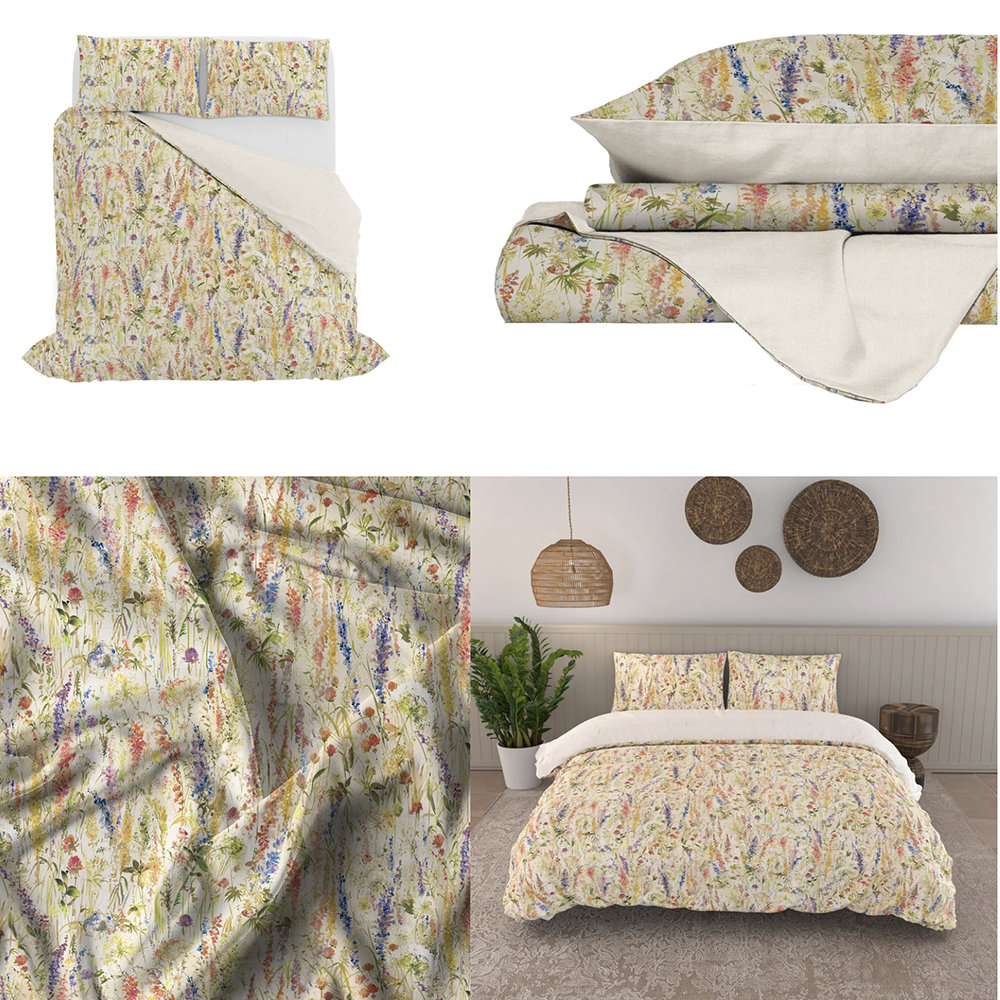 Parure Copripiumino Matrimoniale in Cotone 100% Made in Italy - Vari Disegni