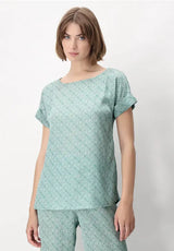Oroblu T-shirt da Donna in Raso Leggero Décor VOBT67630 S74