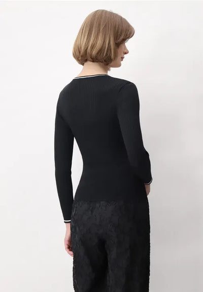 Oroblu Cardigan in Viscosa a Costine Glamour Rib VOBT67636 S74