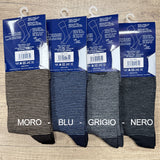 Valleverde Calzini Lunghi Fantasia in Misto Lana da Uomo V056 1809S80