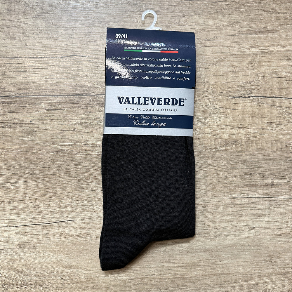 Valleverde Calzini Lunghi in Caldo Cotone da Uomo 10176-V007 1809S80