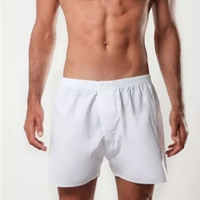 Vela Boxer da Uomo in Tessuto Cotone Tela Bianco Europa CS60