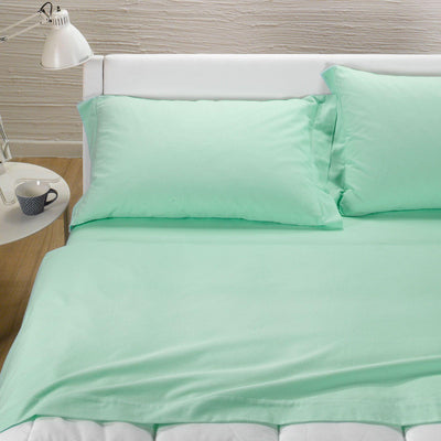 Caleffi Completo Lenzuola Flanella Tinta Unita per Letto Singolo Colors D38 - Passarelli Biancheria