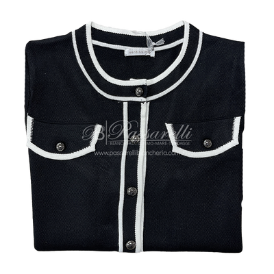 Verdissima Cardigan Corto in Viscosa con Bottoni 2509S50