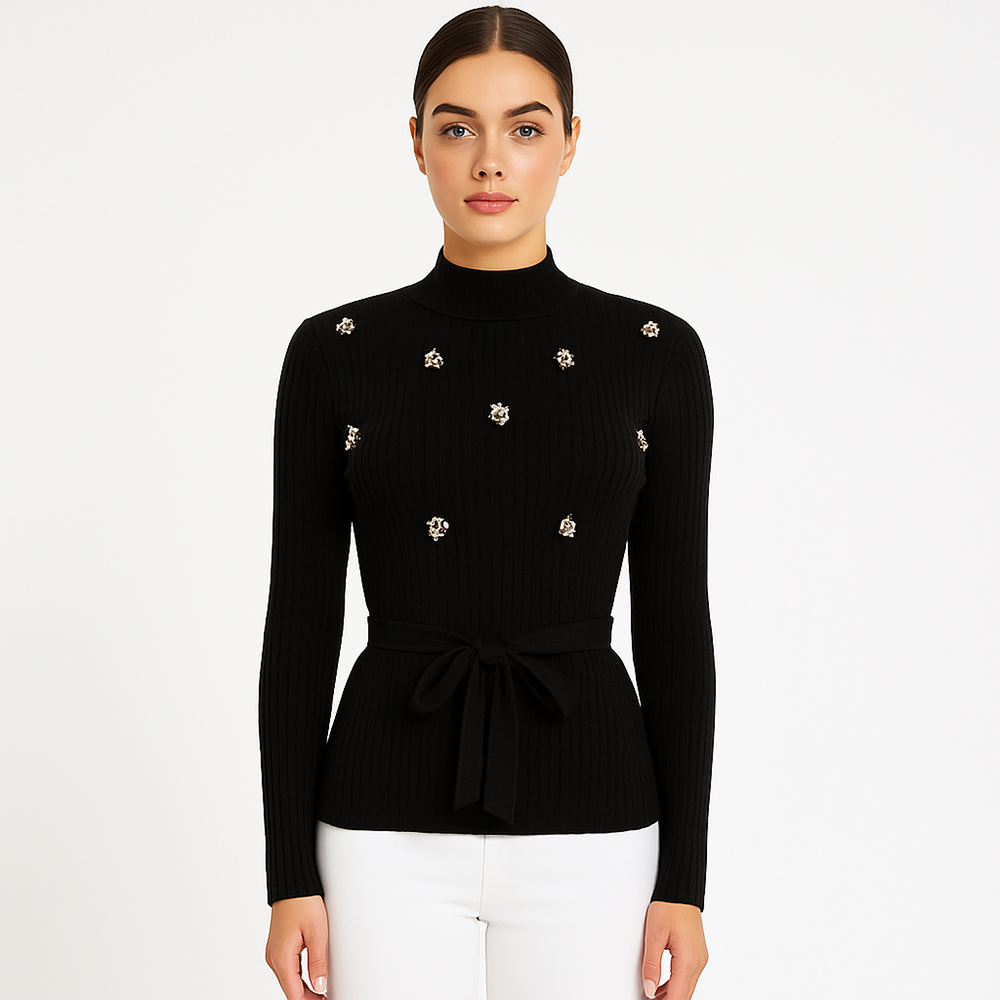 Verdissima Maglia in Viscosa collo Alto 2509S46