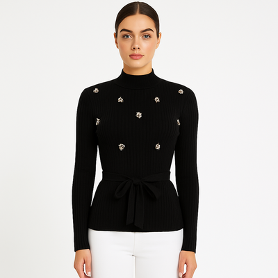 Verdissima Maglia in Viscosa collo Alto 2509S46