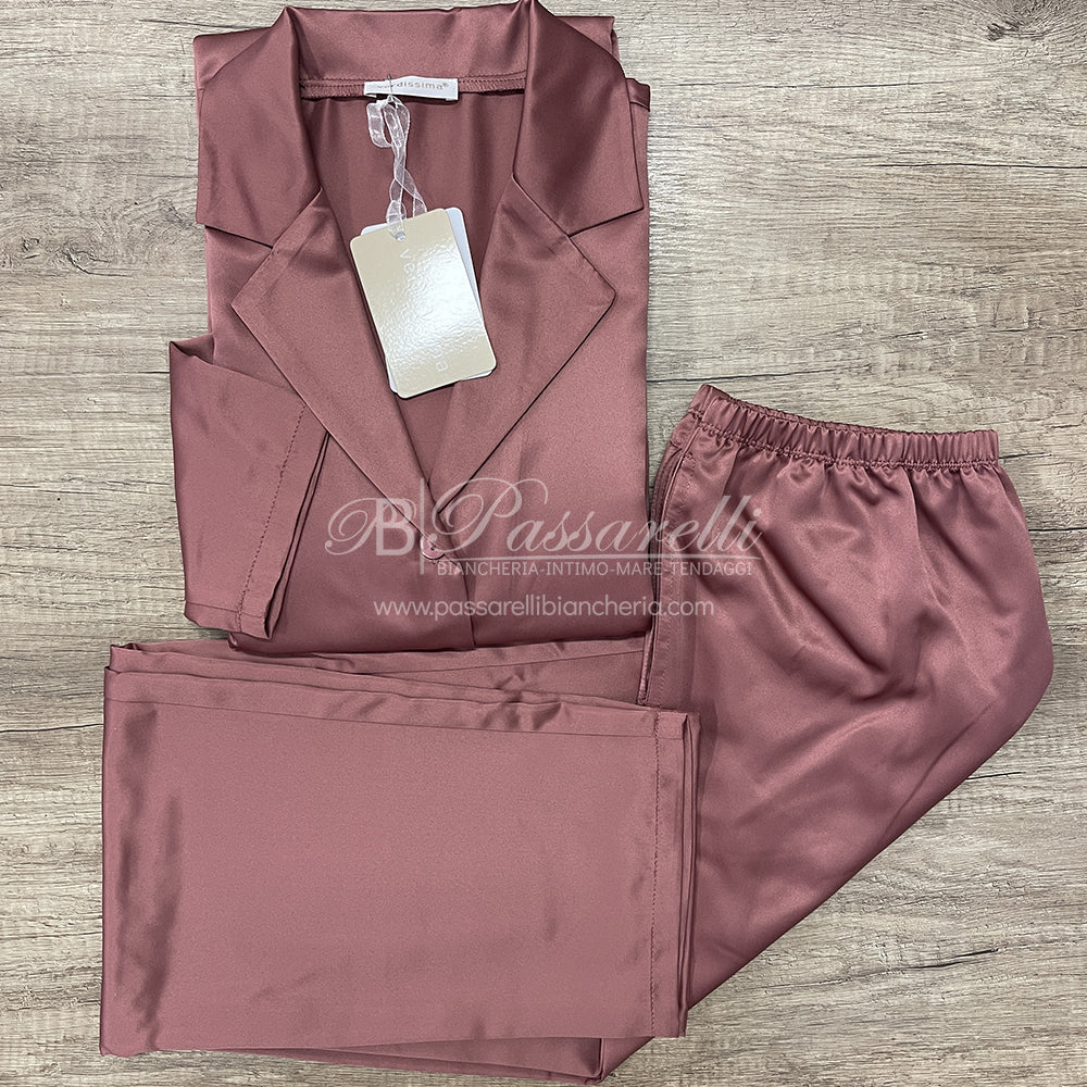 Verdissima Pigiama Raso Aperto da Donna BS13 2509S50