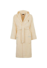 Trussardi Home Accappatoio con Cappuccio in Puro Cotone Ribbon S100