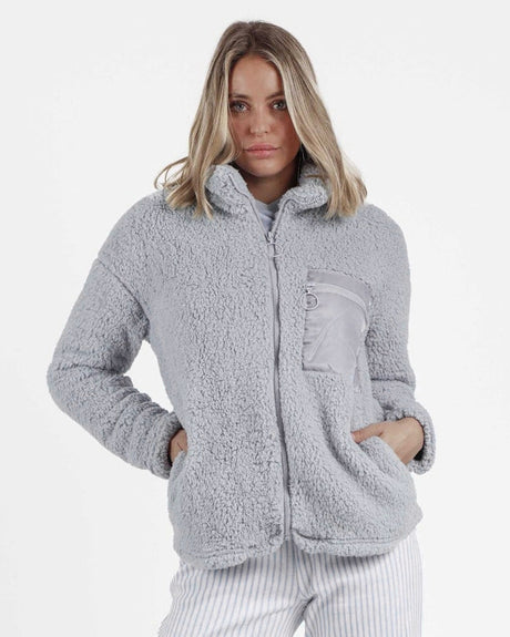 Admas Giacca da Camera Invernale da Donna in Pile con Zip 57541 S25