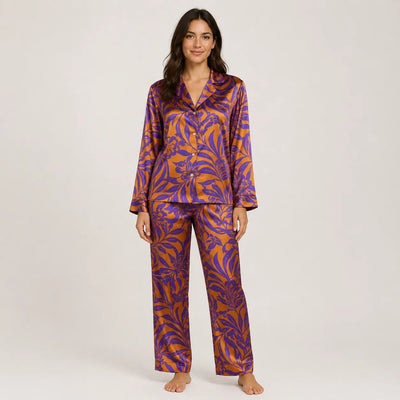 Zero Luxury Pigiama in Raso da Donna Aperto Avanti 32LUX207-1