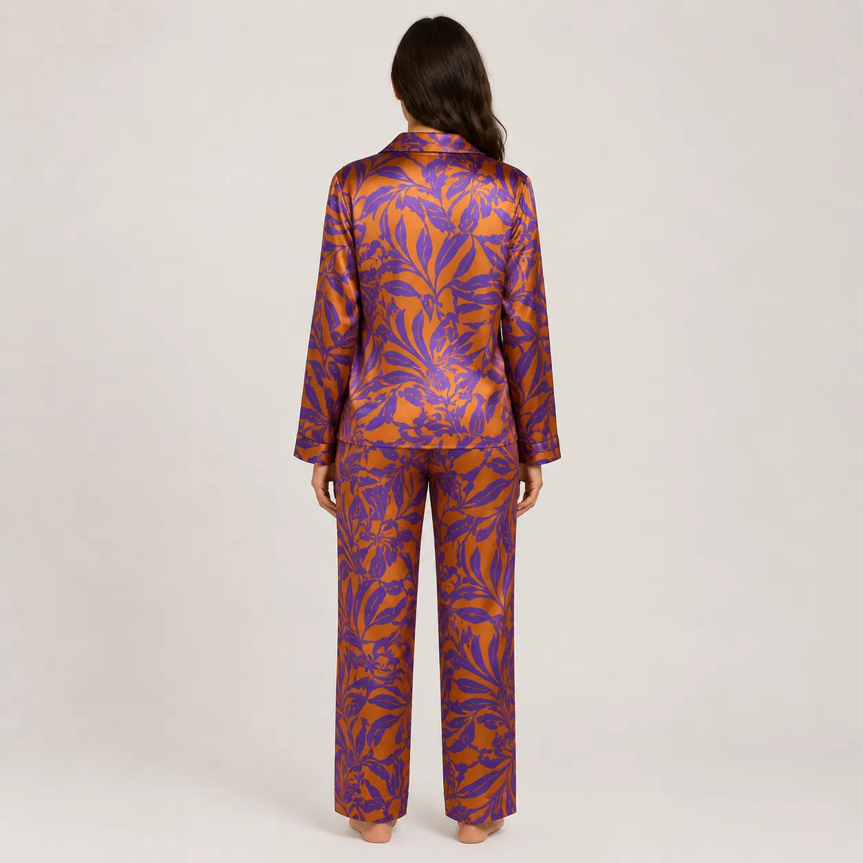 Zero Luxury Pigiama in Raso da Donna Aperto Avanti 32LUX207-1