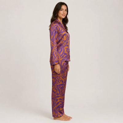 Zero Luxury Pigiama in Raso da Donna Aperto Avanti 32LUX207-1