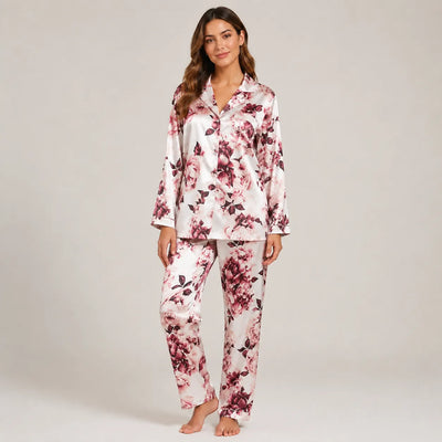 Zero Luxury Pigiama in Raso da Donna Aperto Avanti 32LUX207