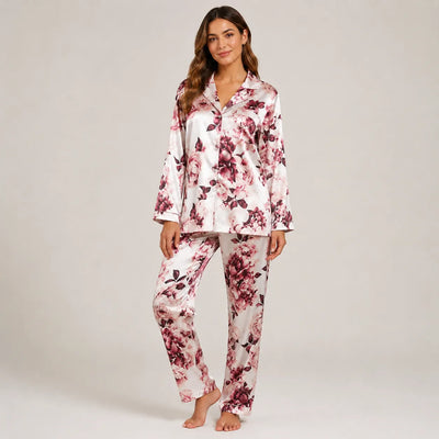 Zero Luxury Pigiama in Raso da Donna Aperto Avanti 32LUX207