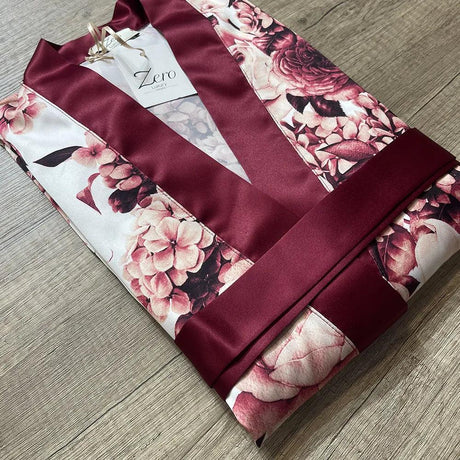 Zero Luxury Vestaglia in Raso da Donna 32LUX234 S138 - Passarelli Biancheria