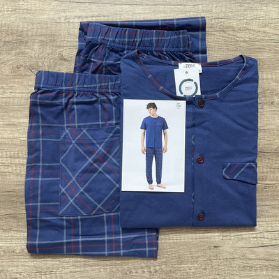 Zero Pigiamore Pigiama Estivo 3 Pezzi da Uomo 413964 S62