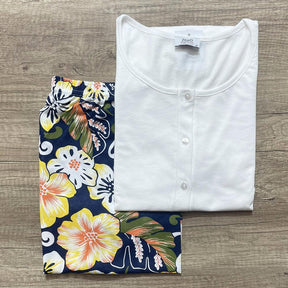 Zero Pigiamore Pigiama Estivo Corto da Donna 413801 S35 - Passarelli Biancheria