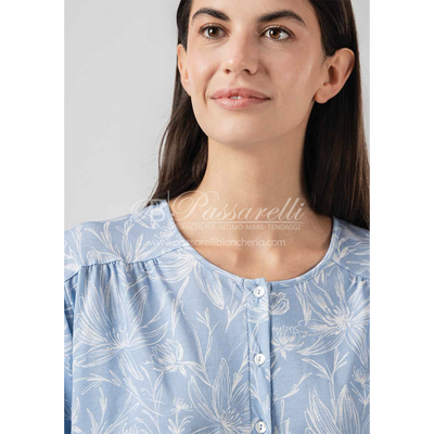 Zero Pigiamore Pigiama Estivo Maniche Lunghe da Donna 4342 2504S40