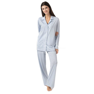 Zero Pigiamore Pigiama Estivo Maniche Lunghe da Donna Aperto 4373 2504S50