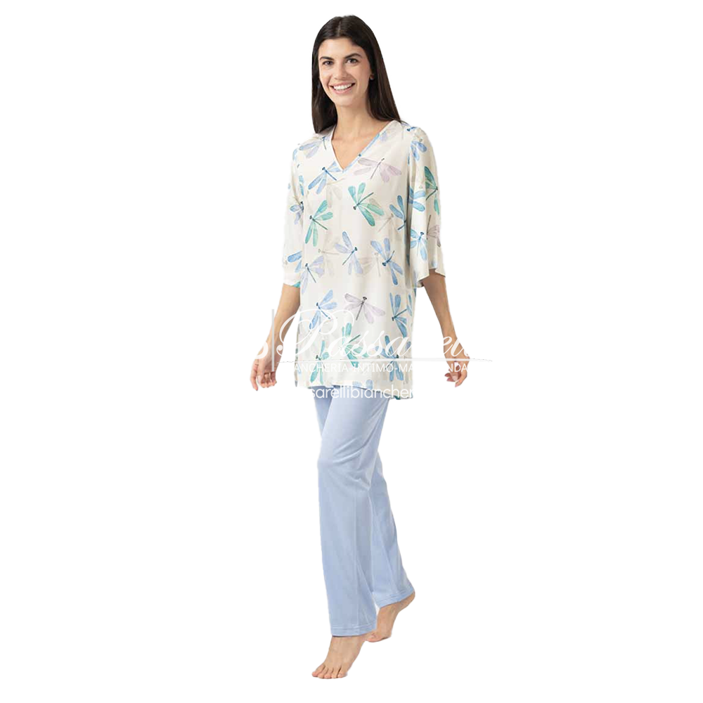 Zero Pigiamore Pigiama Estivo da Donna 4423 2504S54