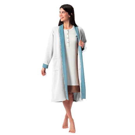 Zero Pigiamore Vestaglia Invernale da Donna in Viscosa 3502 S65 - Passarelli Biancheria