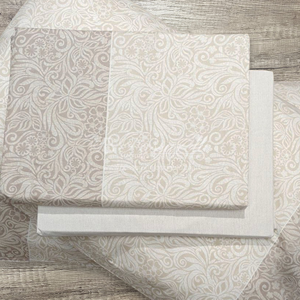 Zucchi Completo Lenzuola Matrimoniale Damask 2411S80