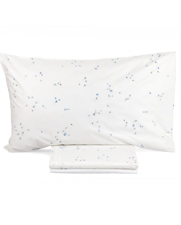 Zucchi Completo lenzuola matrimoniale in percalle di cotone Ginny 2411S44