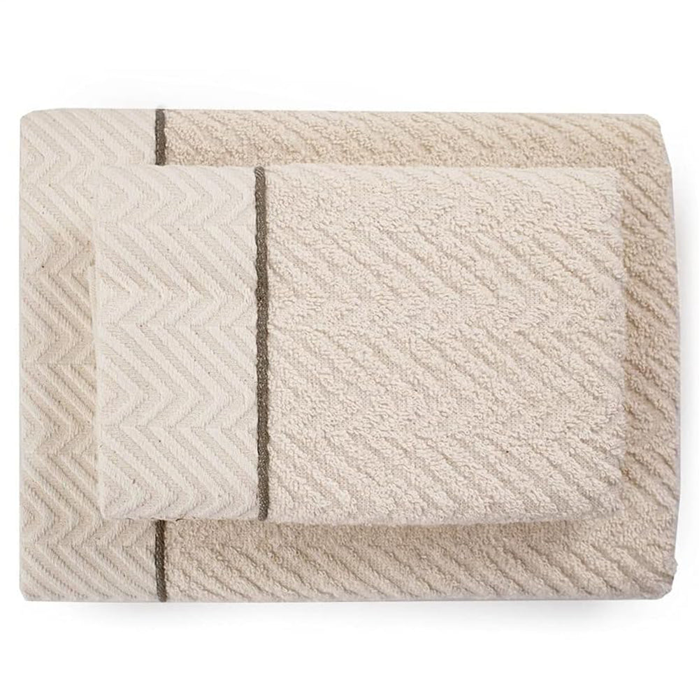 Zucchi Set Asciugamani 2+2 Linea Naturale Spugna Gemma 2411S22