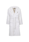 Trussardi Home Accappatoio con Cappuccio in Puro Cotone Ribbon S100
