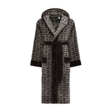 Philipp Plein Accappatoio con Cappuccio Pattern Moderno in Spugna