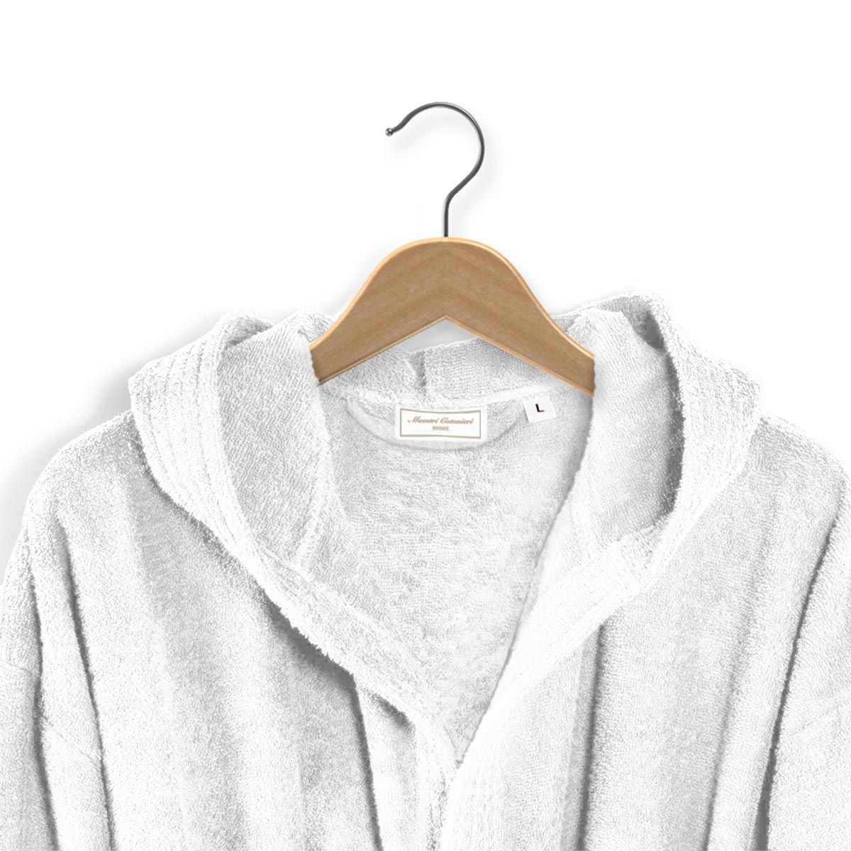 Maestri Cotonieri Accappatoio Unisex con Cappuccio Morbidissimo