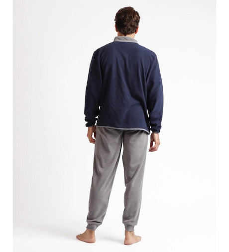 Admas Pigiama Invernale collo Alto con Zip in Pile da Uomo 60459 S27 - Passarelli Biancheria