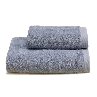 Biancoperla Coppia di Asciugamani in Spugna di Cotone Tinta Unita - Perla 2510S17